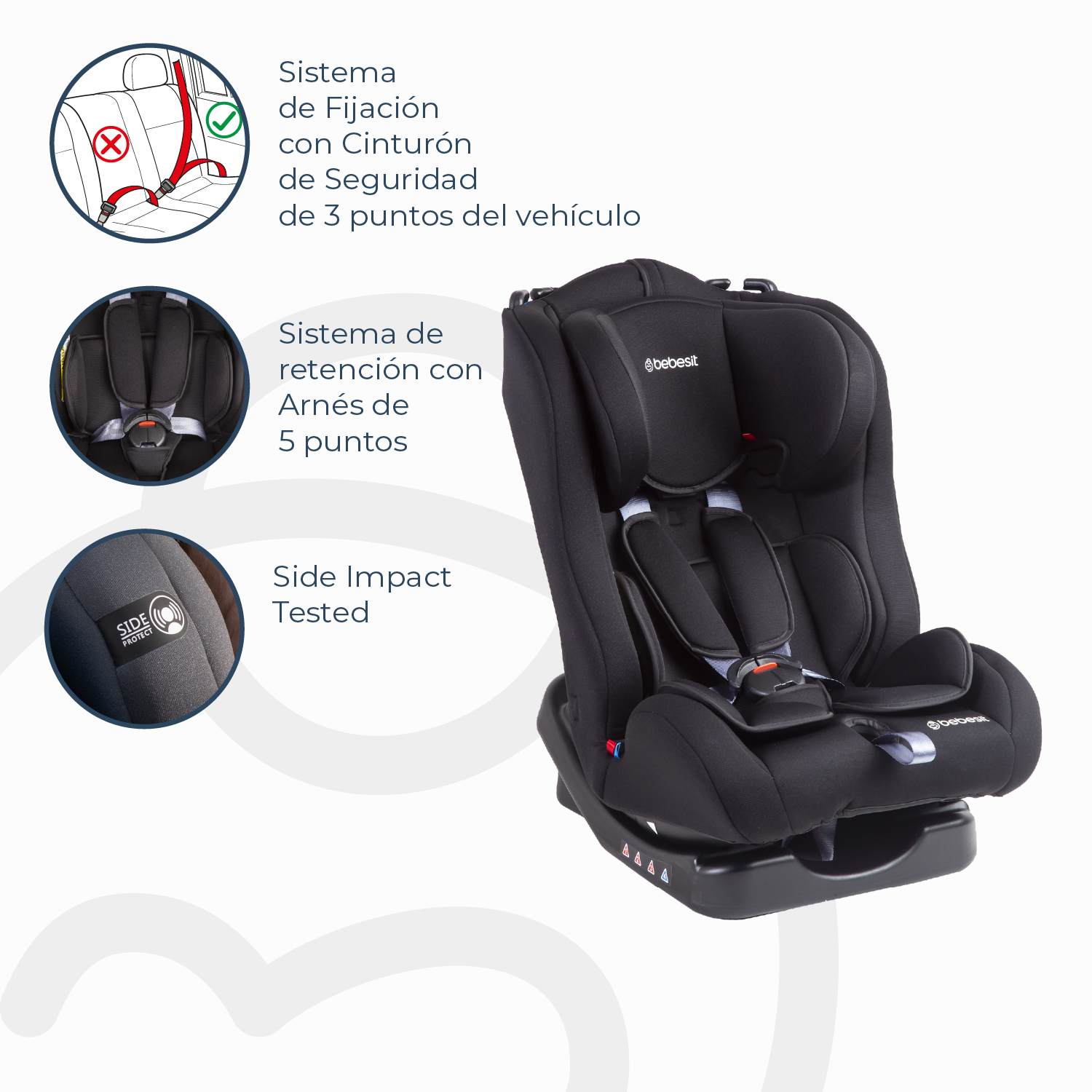 Silla de Auto Convertible Orbit Negra