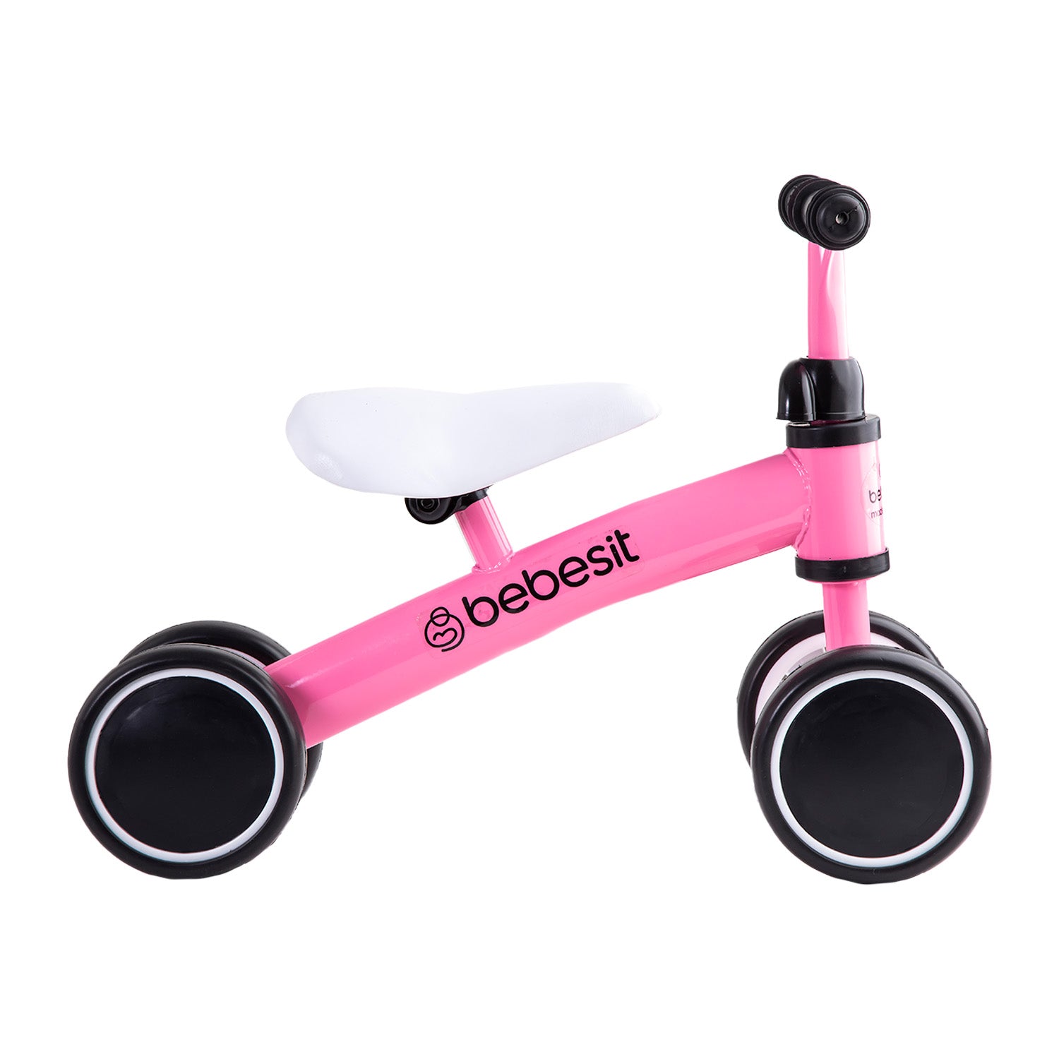 Bicicleta Triciclo Aprendizaje 4 Ruedas XT02 Rosa Bebesit