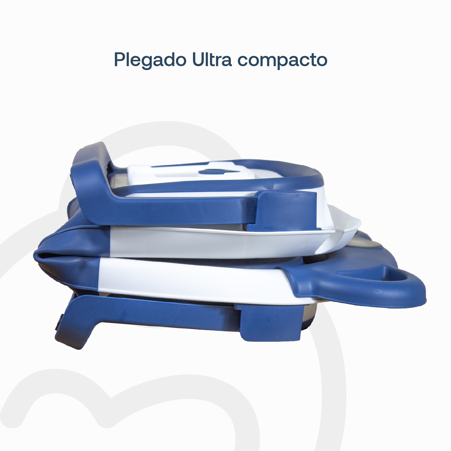 Bañera Plegable Smart Bear Viajes Bebe Azul con Termómetro