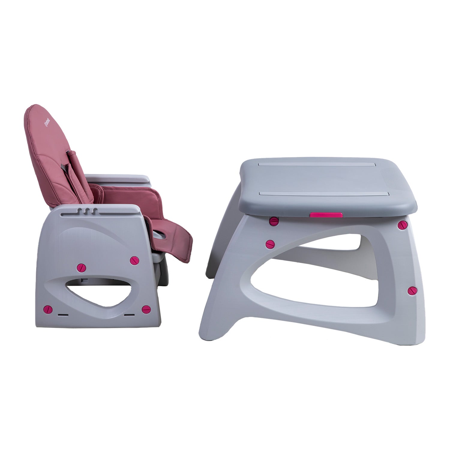 Silla de Comer Escritorio Balancin Eat&Swing Rosa Bebesit