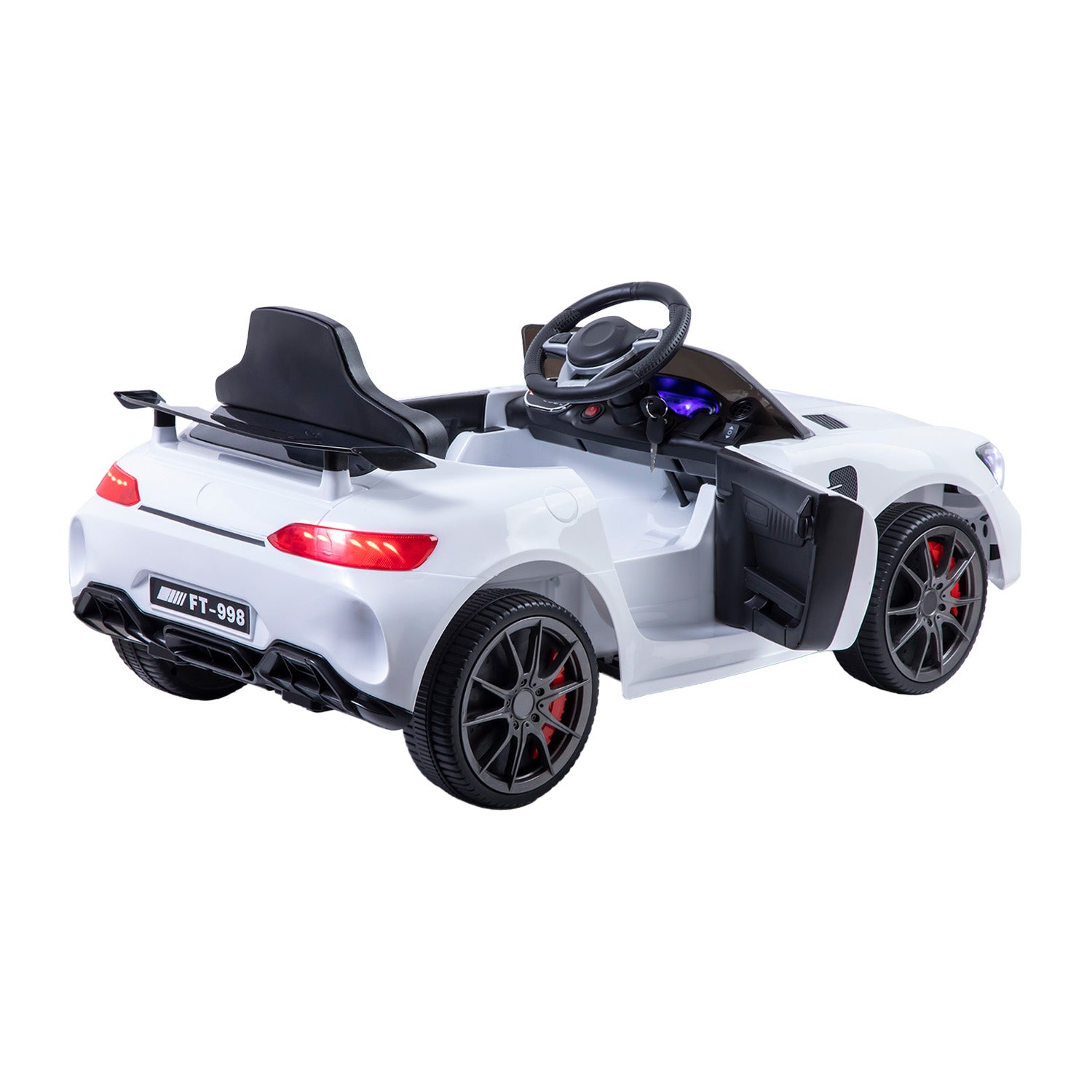 Auto a Batería Eléctrico Coupe Blanco Bebesit
