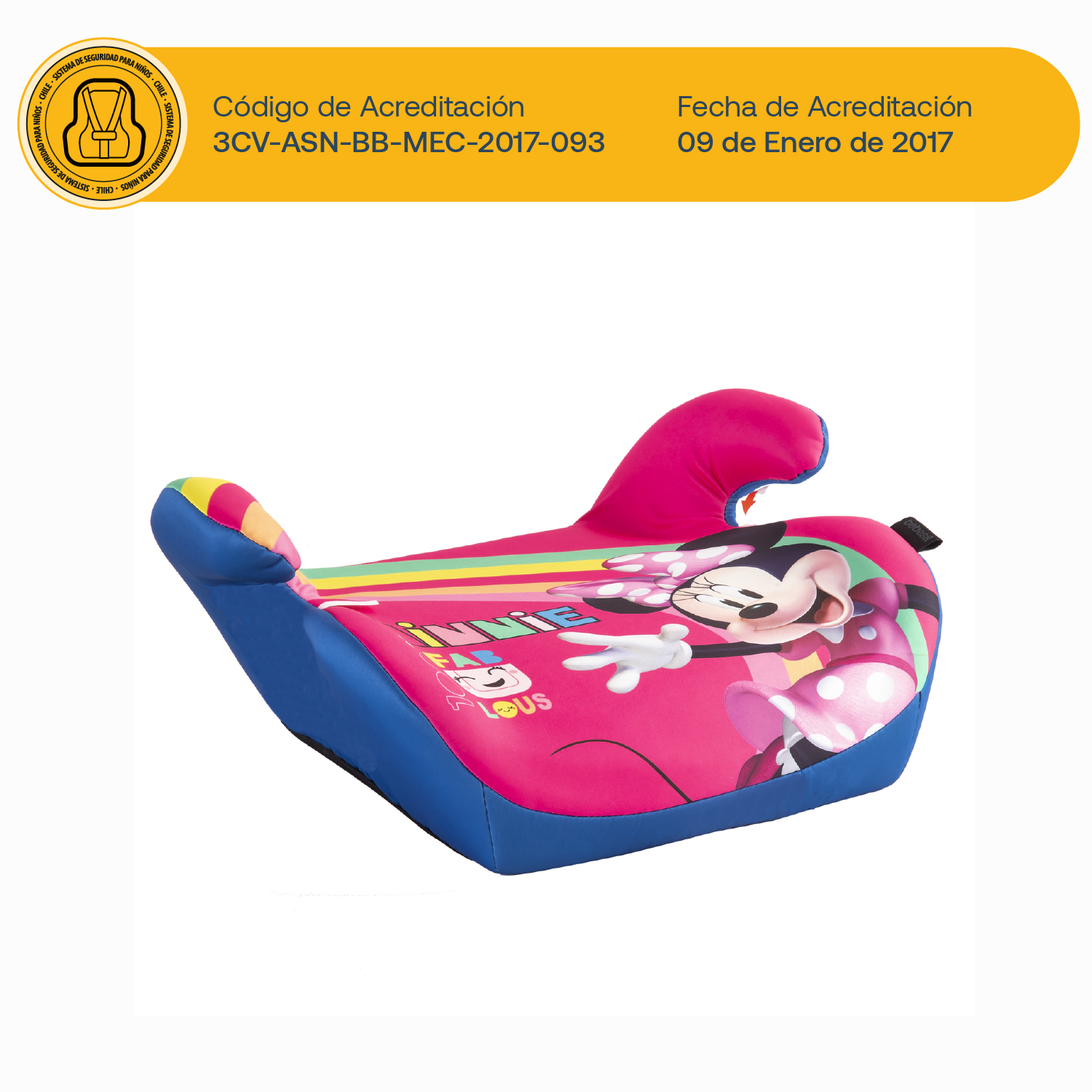 Alzador para Auto Minnie Disney