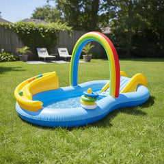 Piscina Centro de Juegos Arcoiris tobogan Aspersor Be Splash