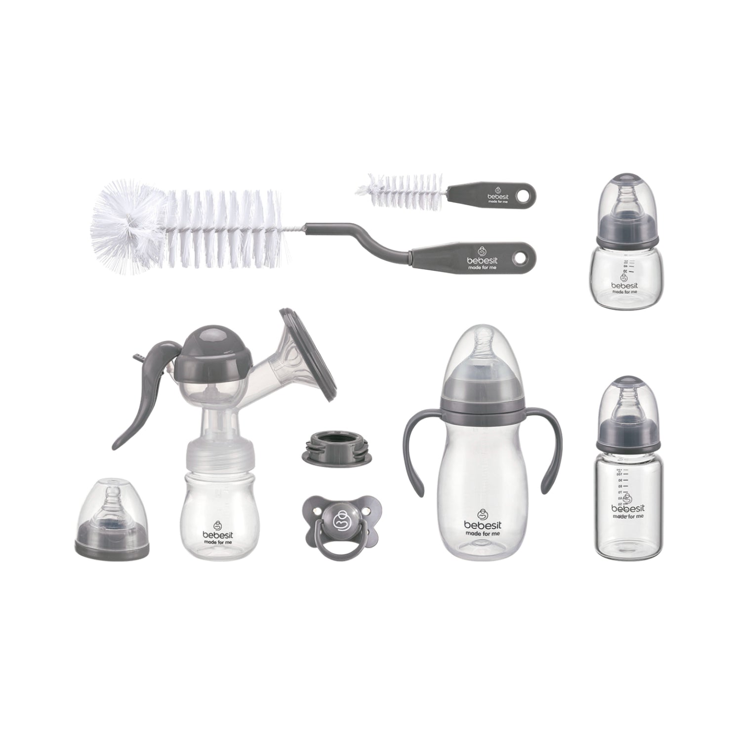 Set de Lactancia 6 en 1 Mamaderas y Accesorios Bebesit