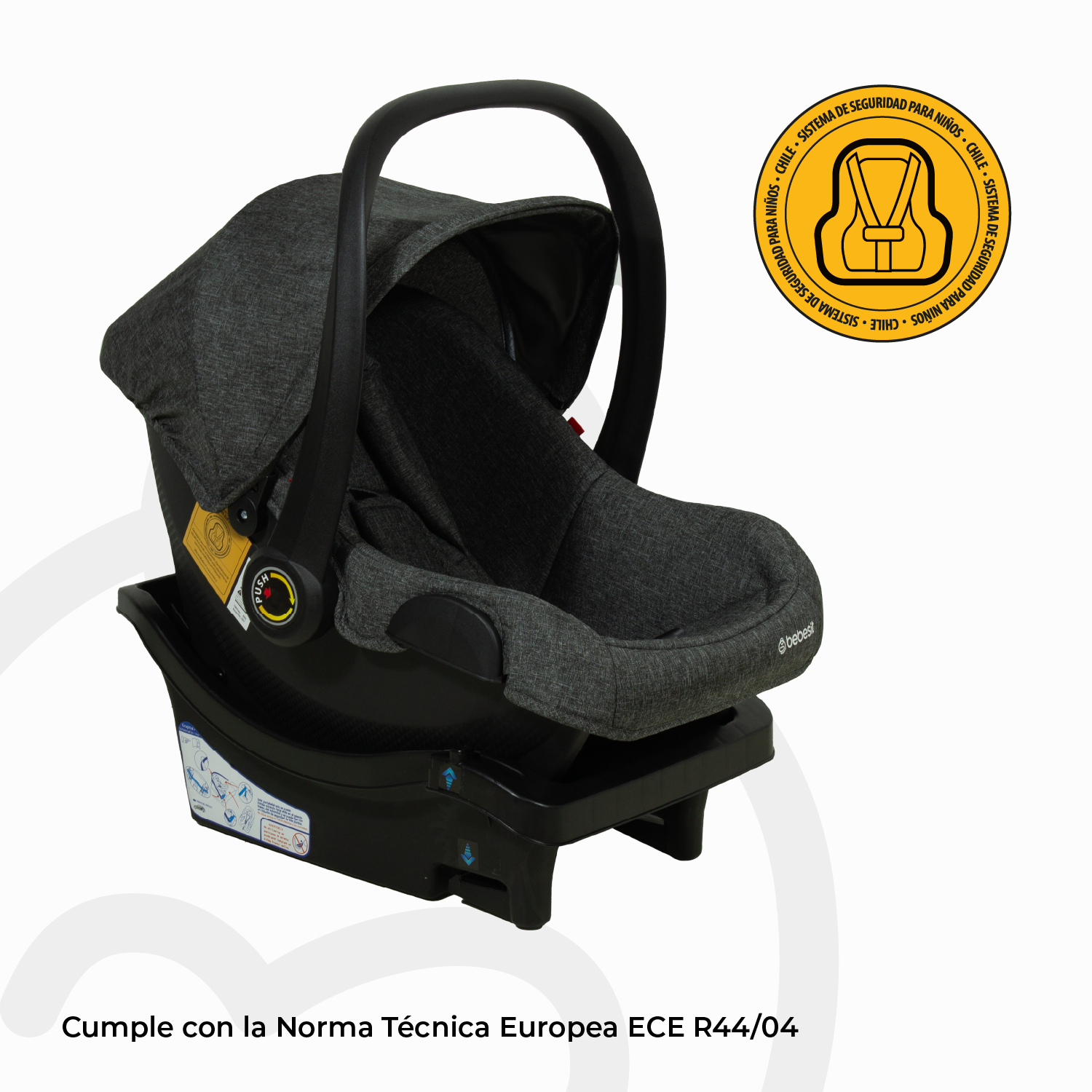 Coche Cuna travel system Swift 360 Gris