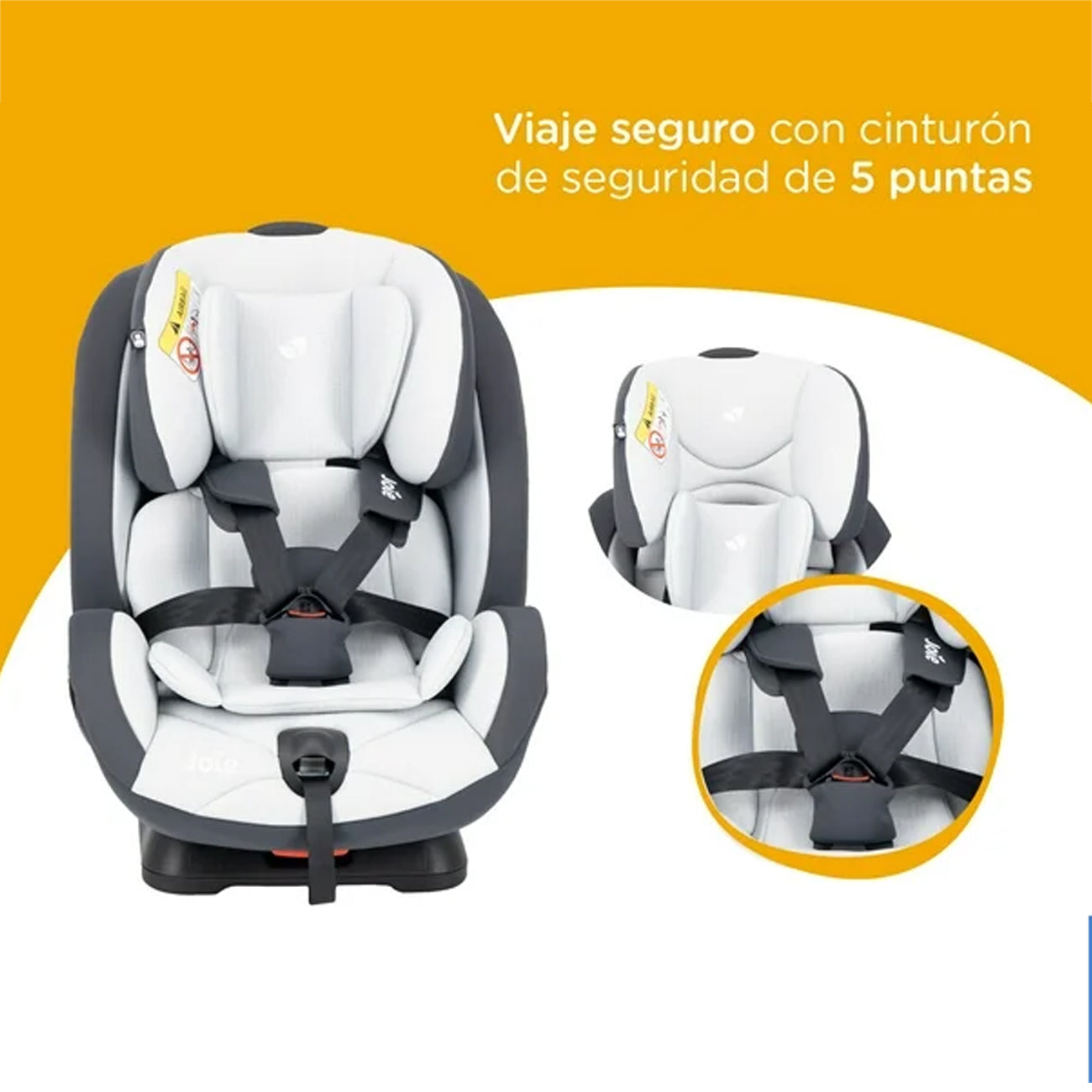 Silla de Auto Convertible Stages Black & White Joie