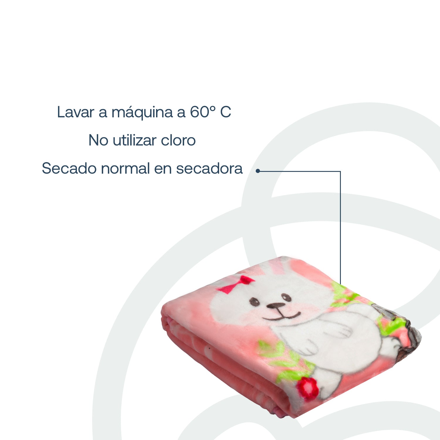 Frazada Conejo Rosada Bebesit