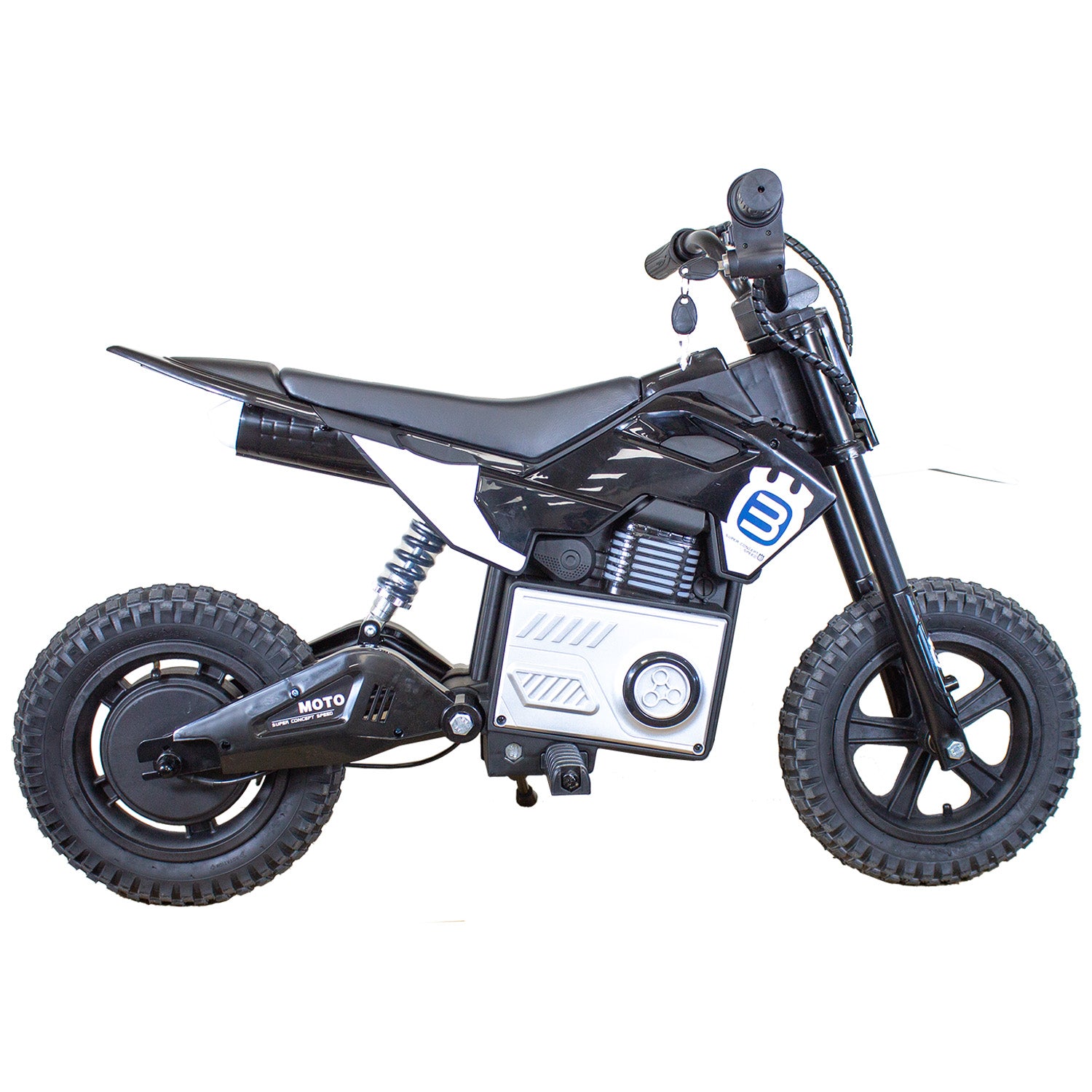 Moto Eléctrica Minicross 24V Niños y Niñas Infantil Negro