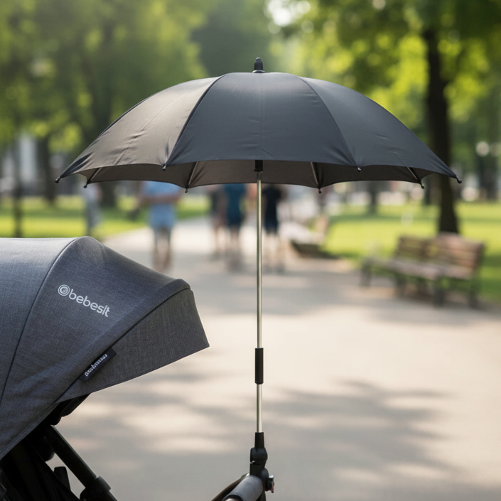Paraguas Sombrilla para coches Bebe UPF50+ adaptador universal