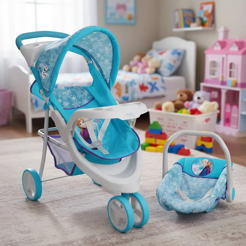 Juguete Muñeca Coche travel con silla  Frozen