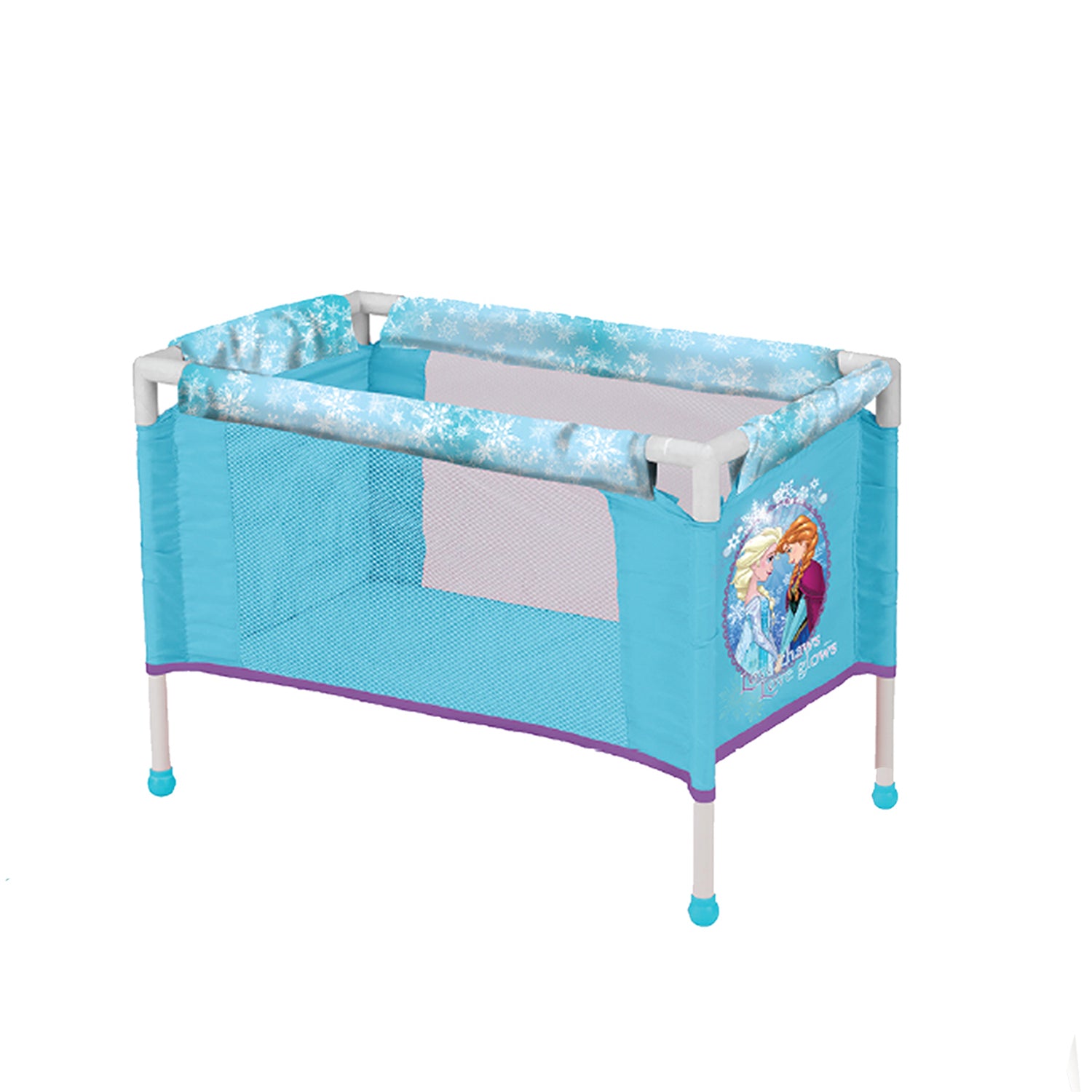 Juguete Coche Travel Muñeca, Cuna y Silla Comer Frozen