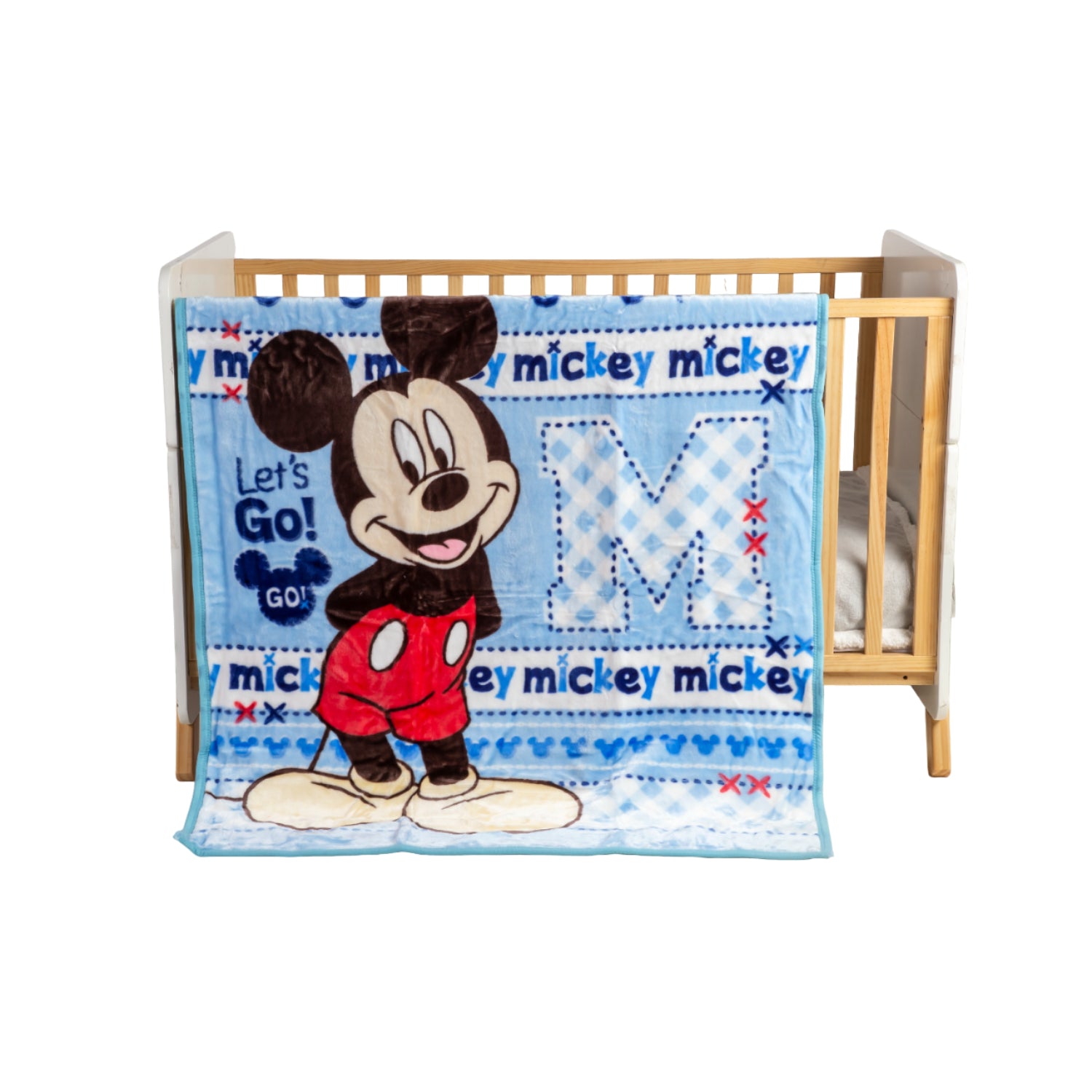 Cobertor Cuna Mickey Celeste