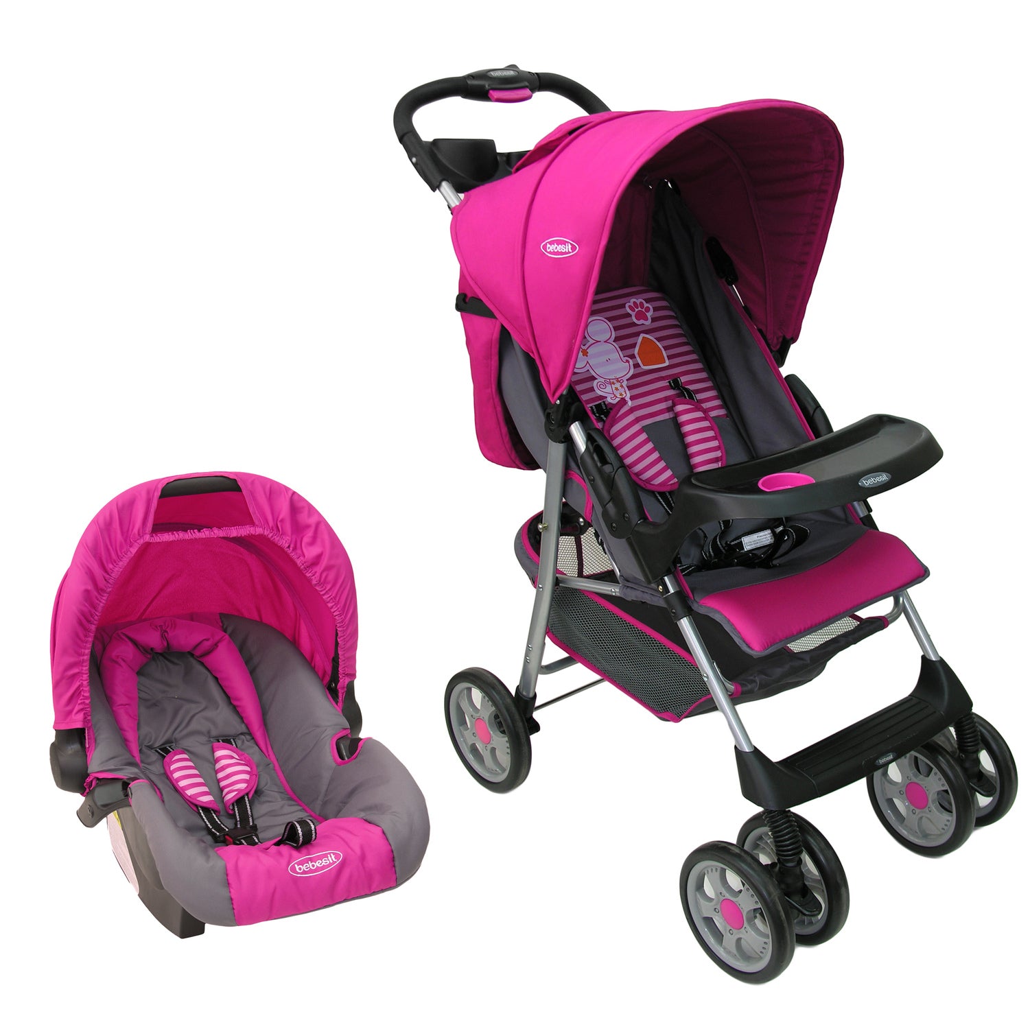 Coche Travel System Zoom Rosa