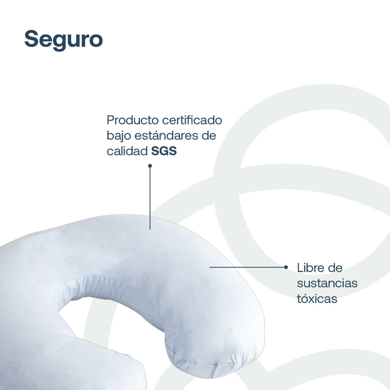 Almohada Lactancia Azul Bebesit