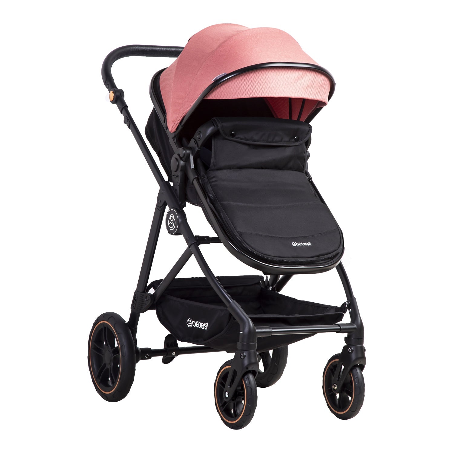 Coche Cuna Paseo Street Rosado Bebesit