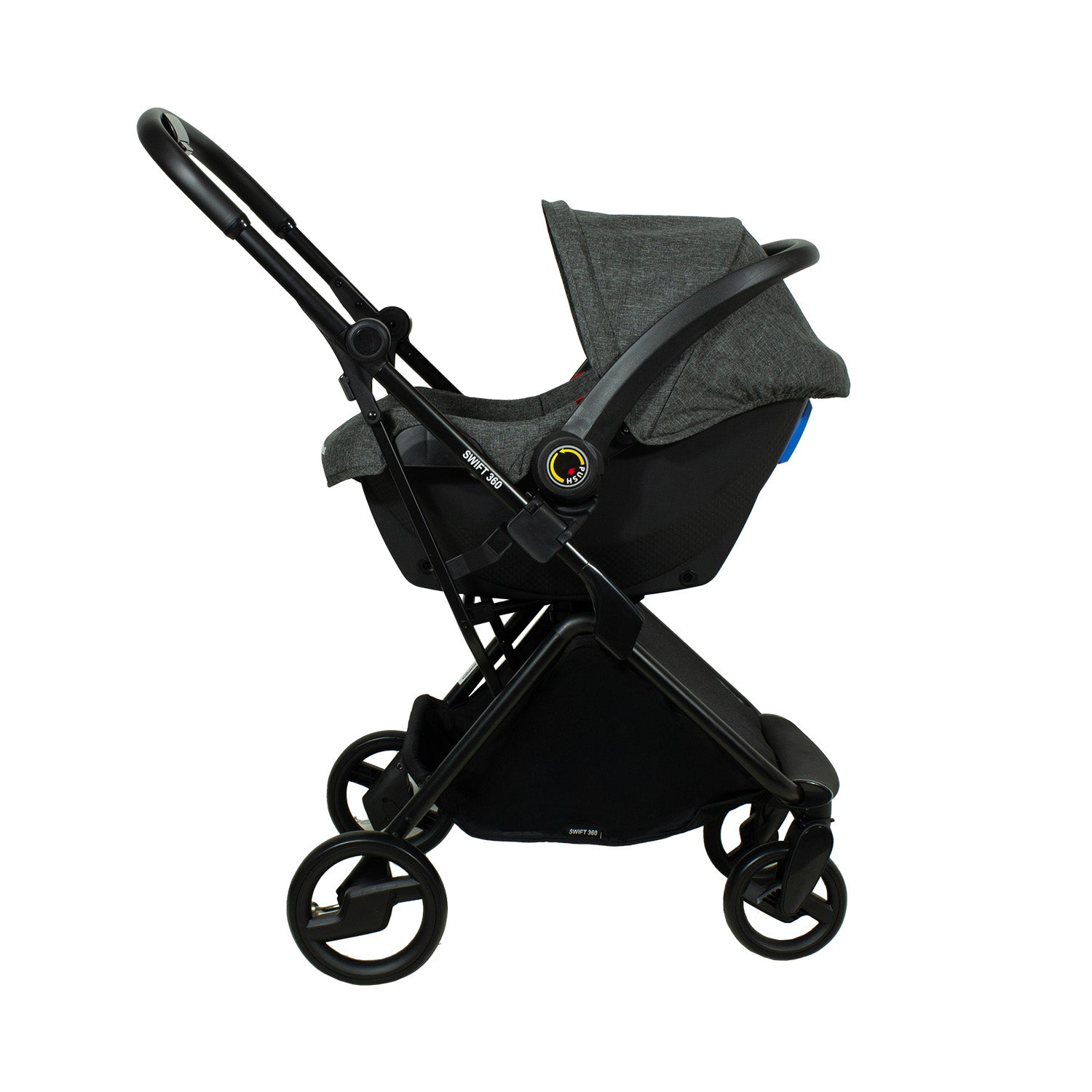 Coche Cuna travel system Swift 360 Gris