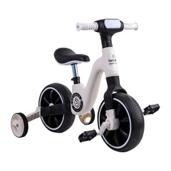 Triciclo Bicicleta Aprendizaje Pedales 2 en 1 XT05 Blanco