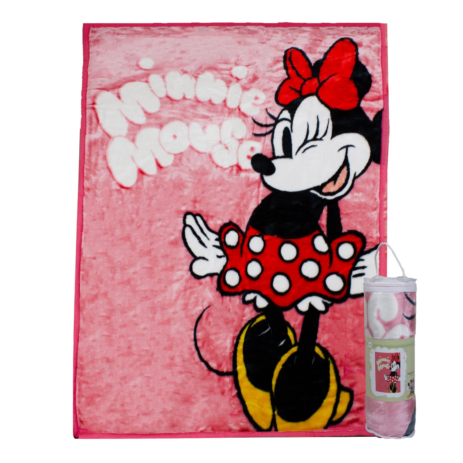 Frazada Ultra Soft Minnie Mouse 80x110cm Rosado Disney