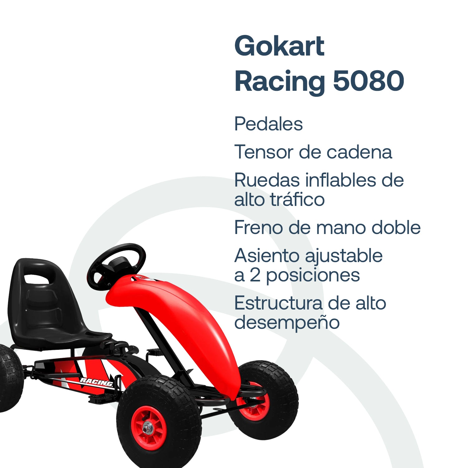 Go Kart a Pedales Rojo