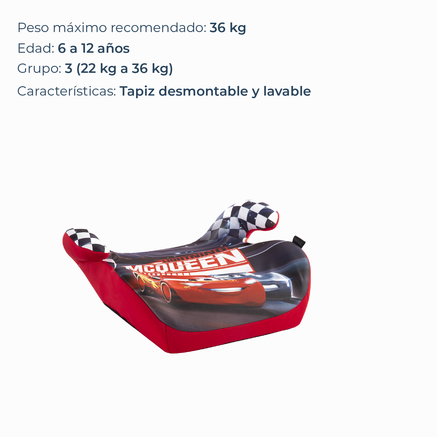 Alzador para Auto Cars Disney