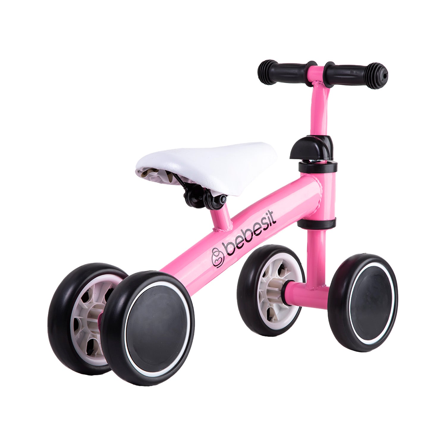 Bicicleta Triciclo Aprendizaje 4 Ruedas XT02 Rosa Bebesit