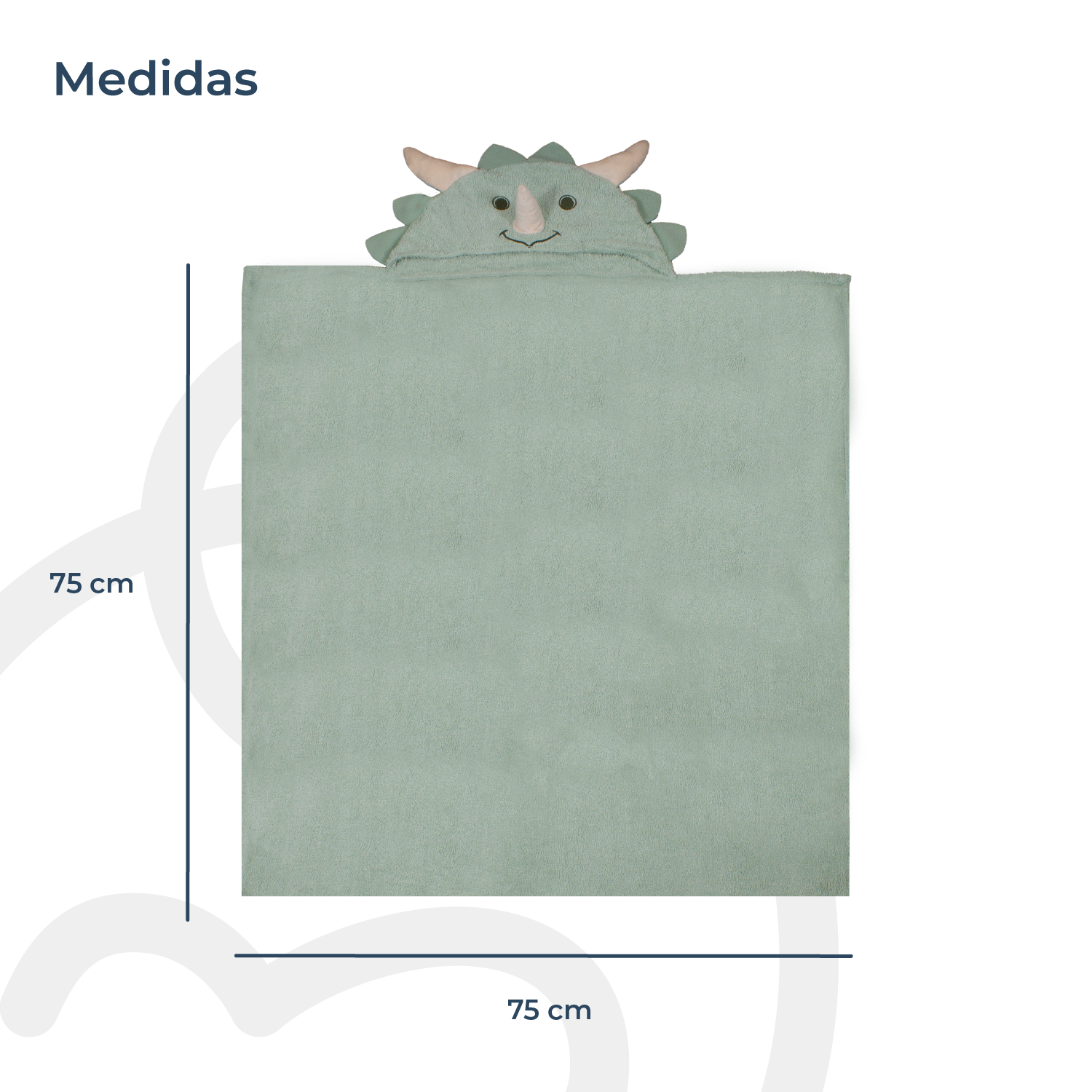 Toalla Capucha Dinosaurio Bebesit