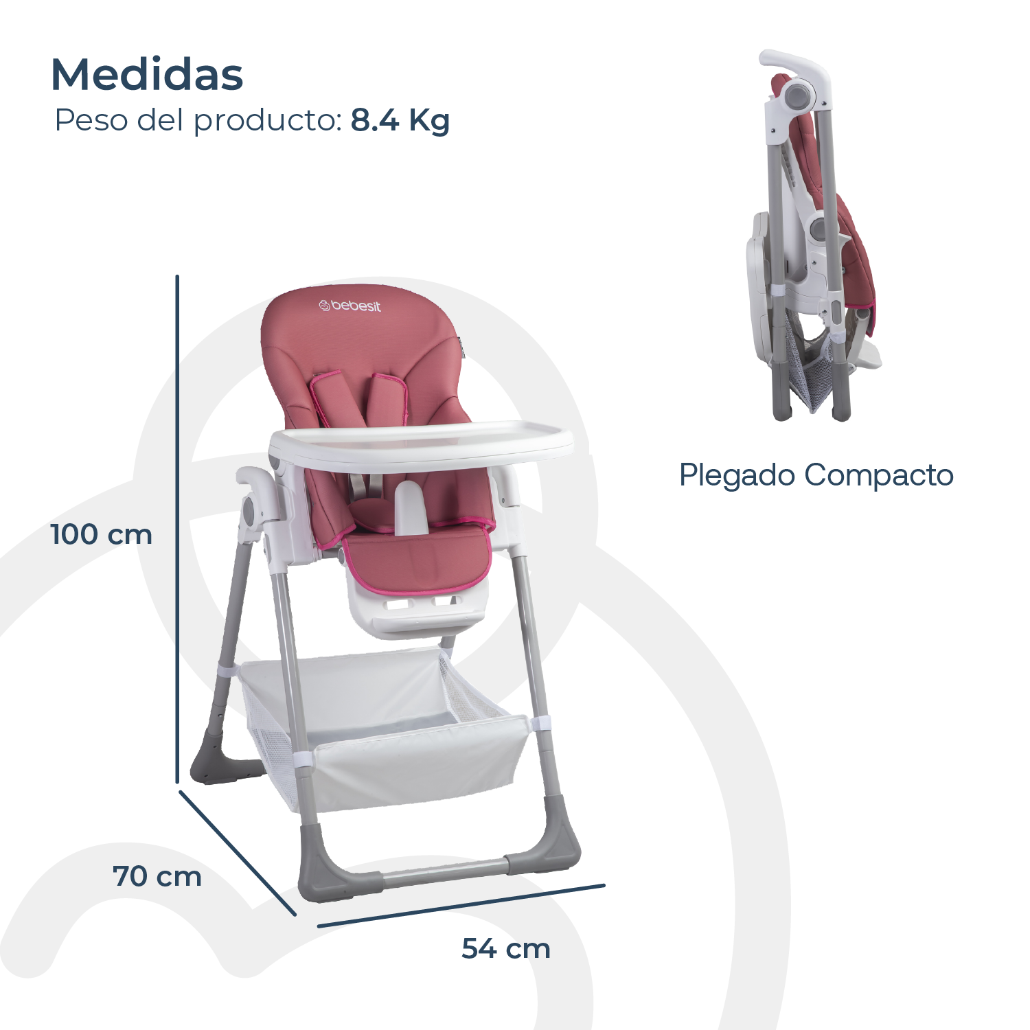 Silla de Comer Snack LX Rosa