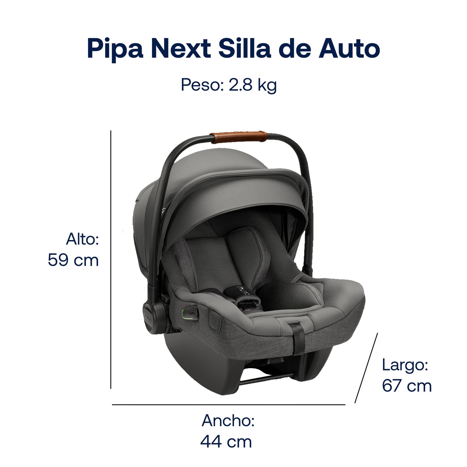 Silla de Auto Pipa Next Granite Nuna