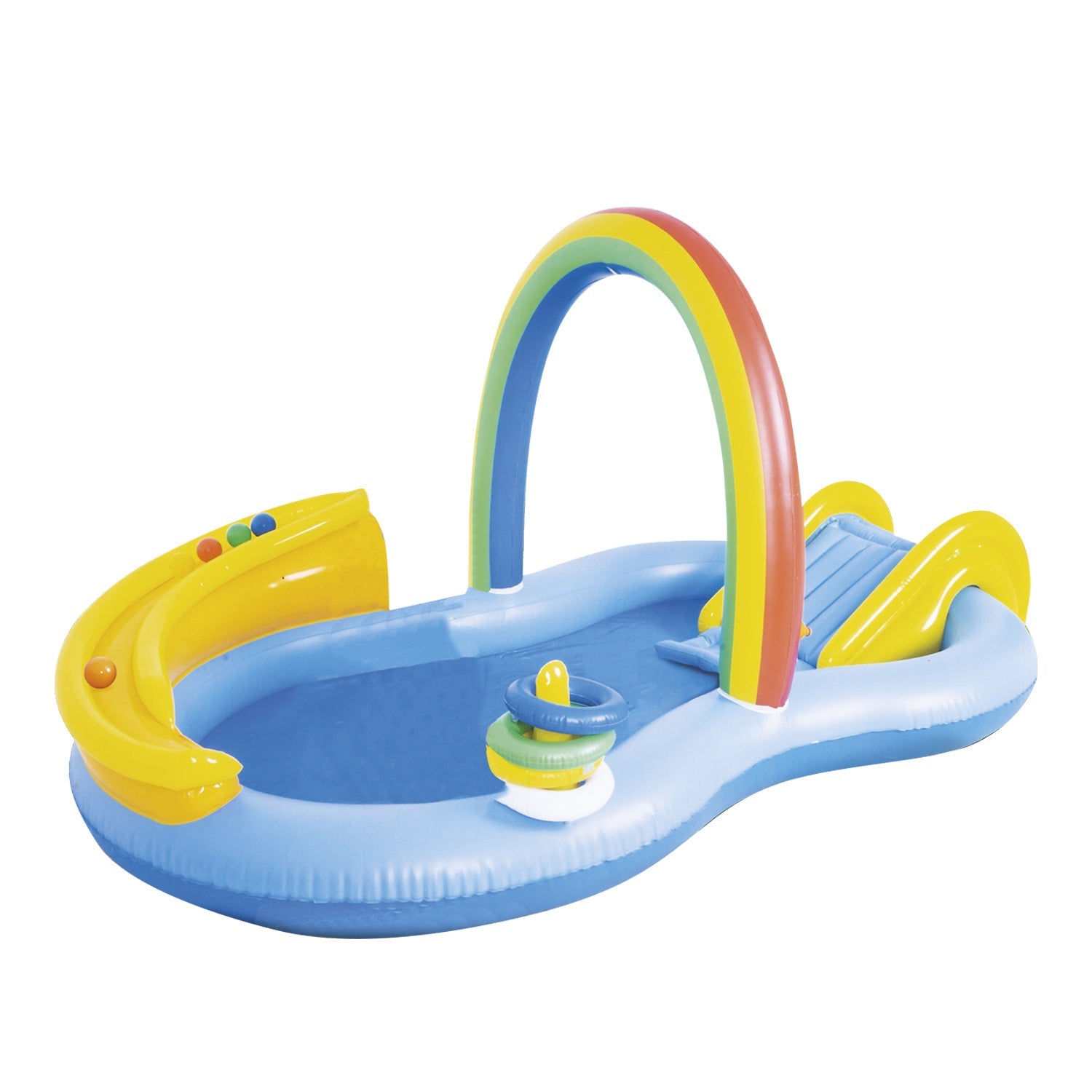 Piscina Centro de Juegos Arcoiris tobogan Aspersor Be Splash