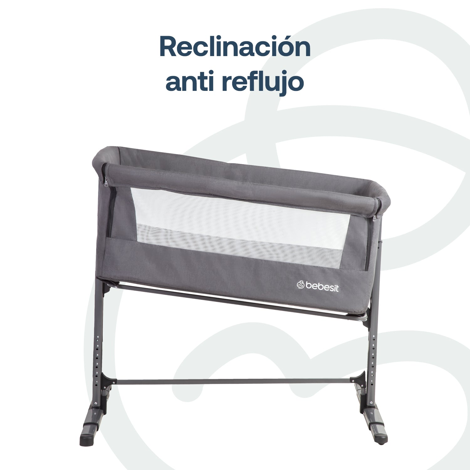Cuna Colecho con Mosquitero MySide LX Gris Bebesit