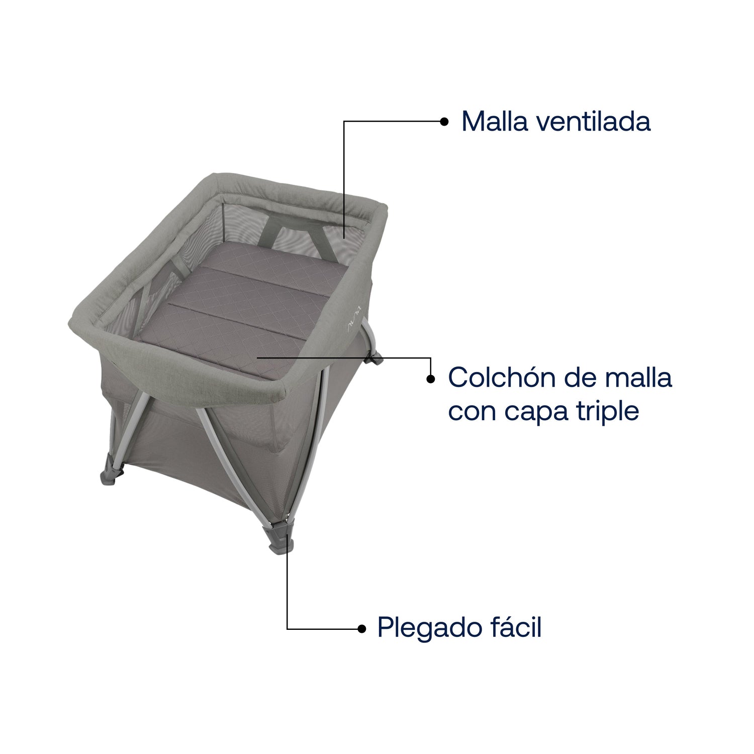 Cuna Pack and Play Sena Aire Frost