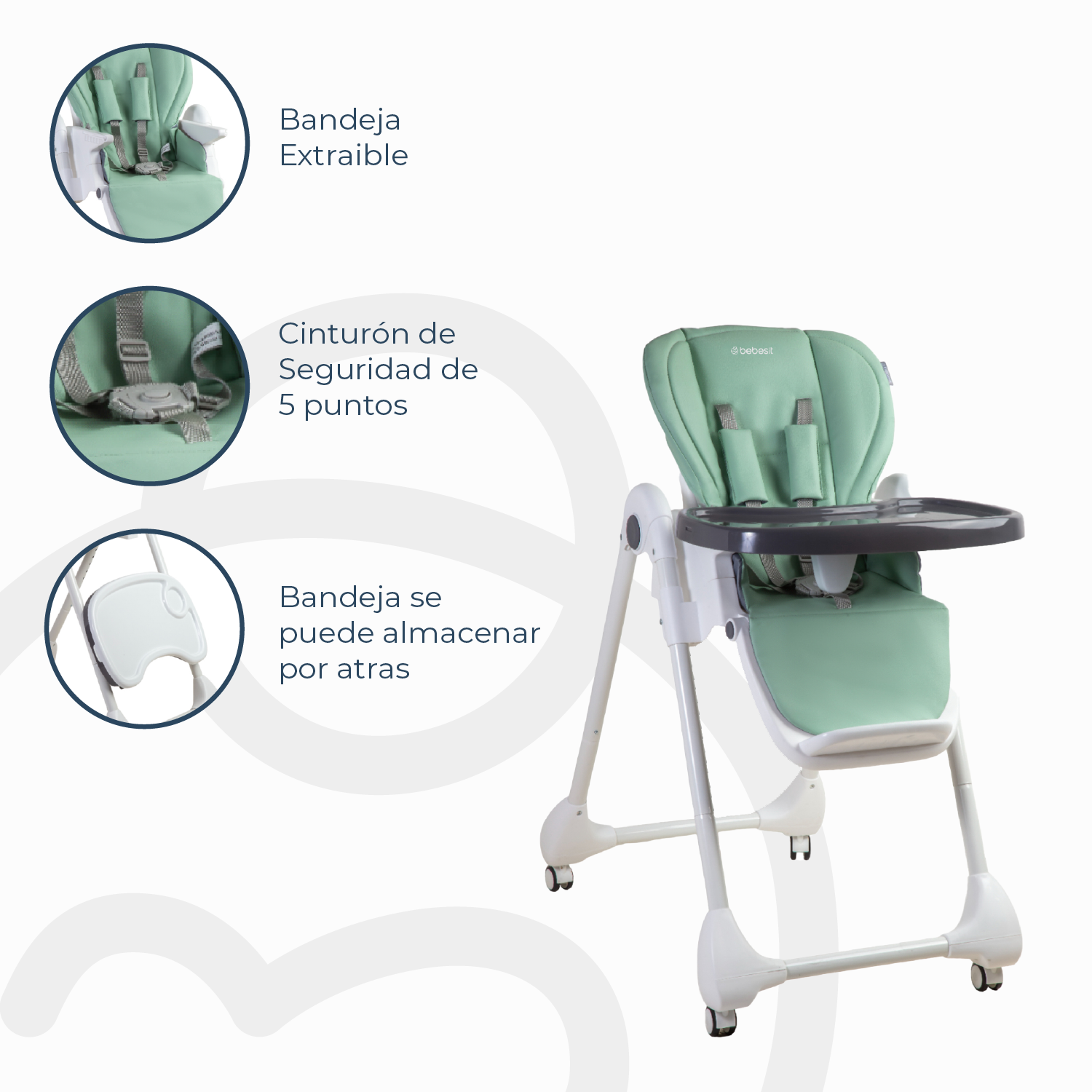 Silla de Comer EasyFeed Verde