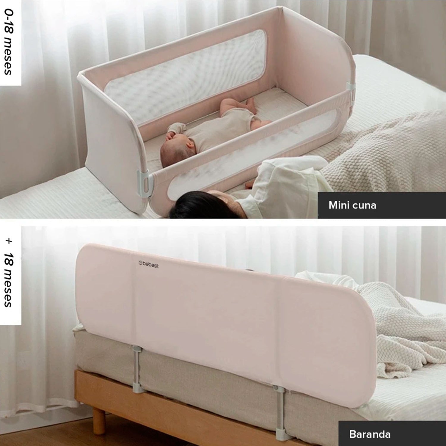 Baranda & Colecho 2 en 1 Safe & Sleep Bebesit