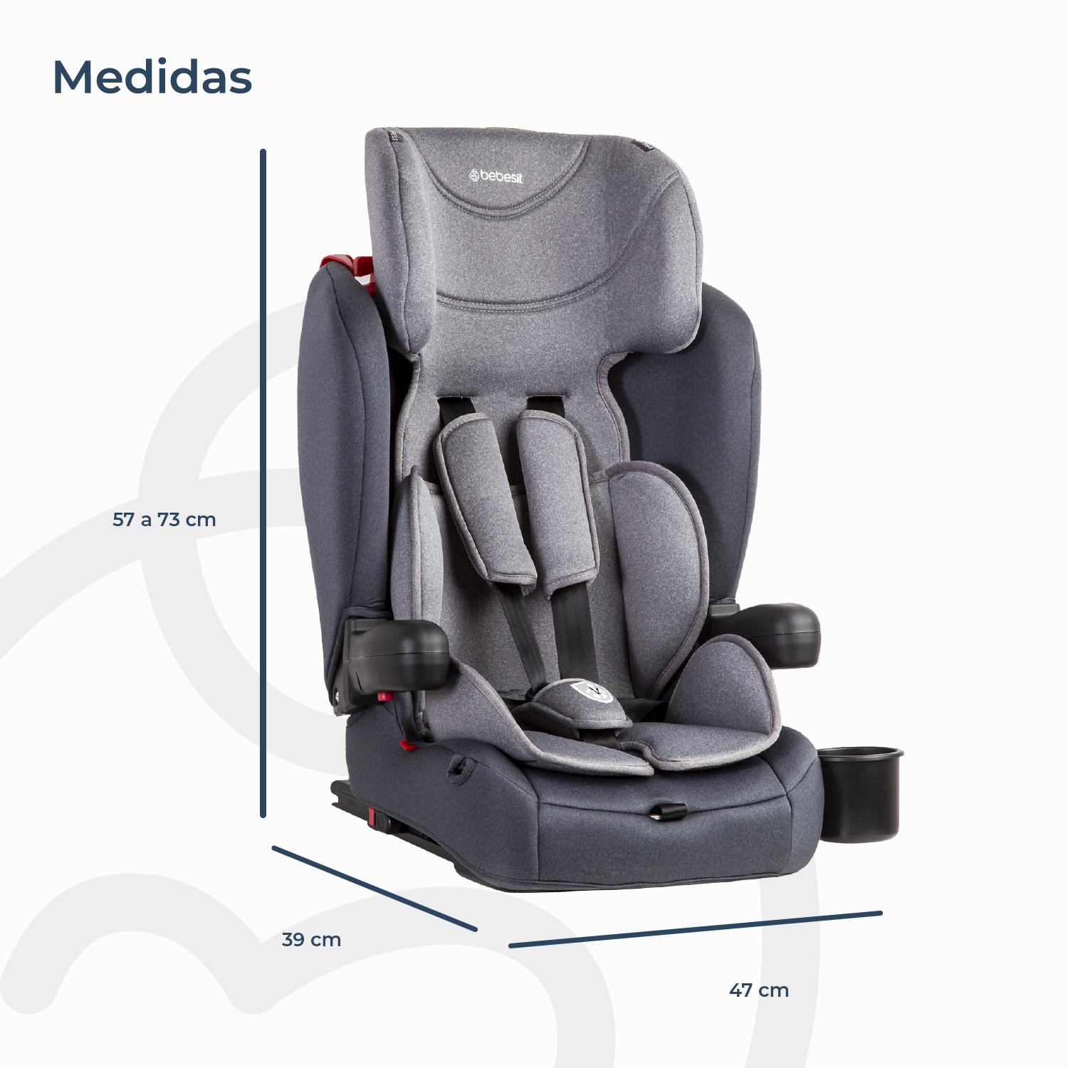 Silla de Auto Butaca SmartFix Isofix Gris