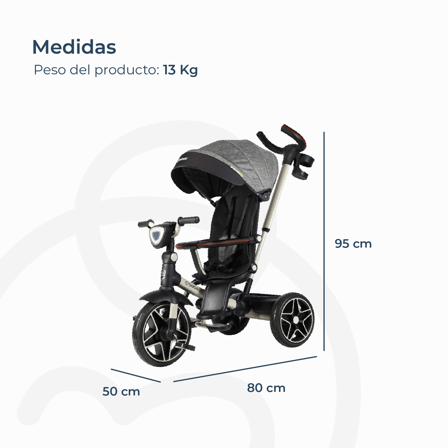 Triciclo Explorer Gris