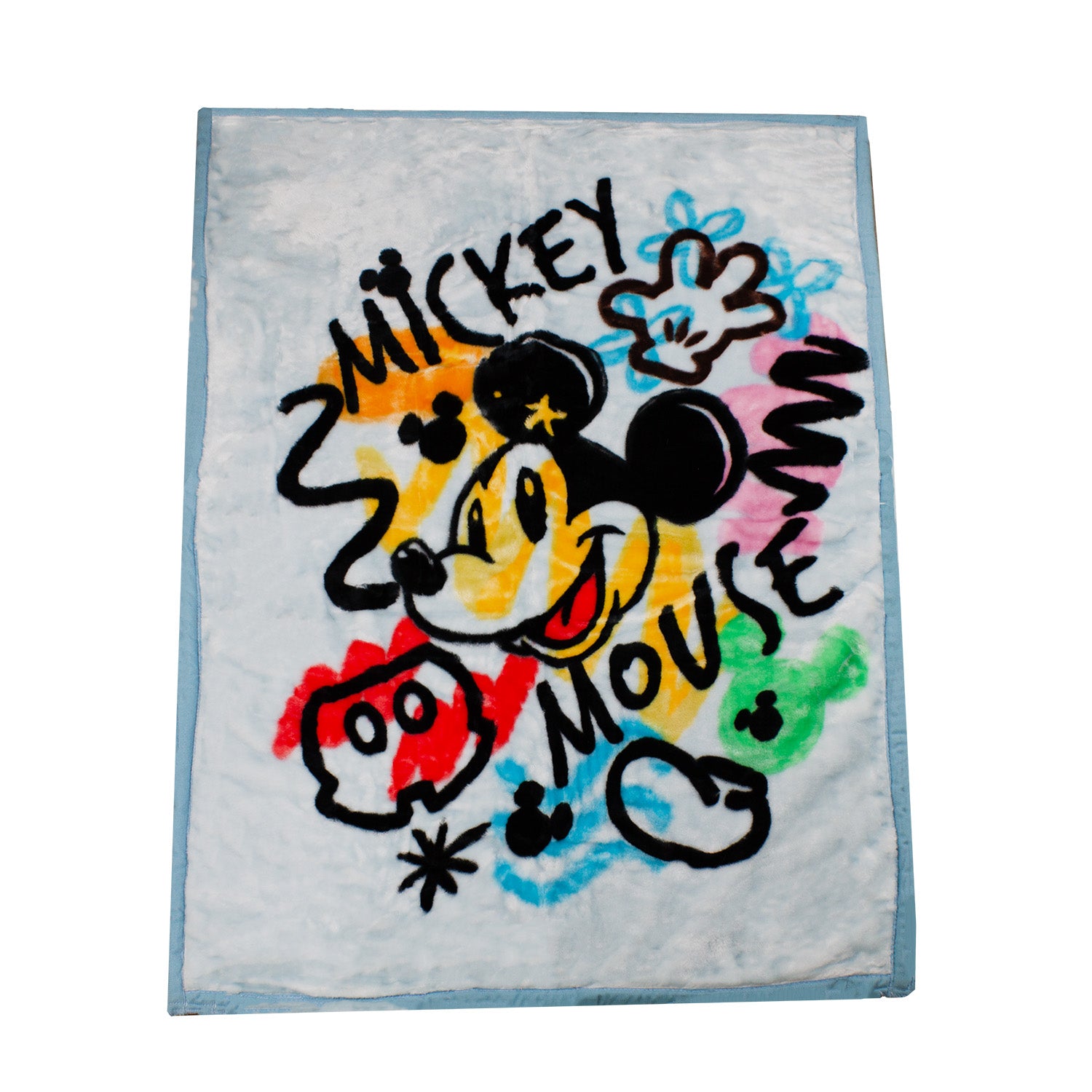 Frazada Ultra Soft Mickey Mouse 80x110cm Celeste Disney