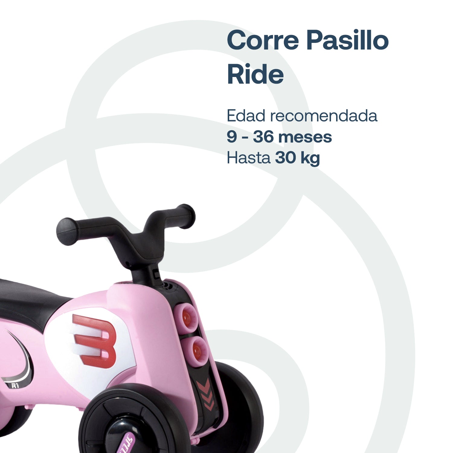 Corre Pasillo Ride Rosa Bebesit