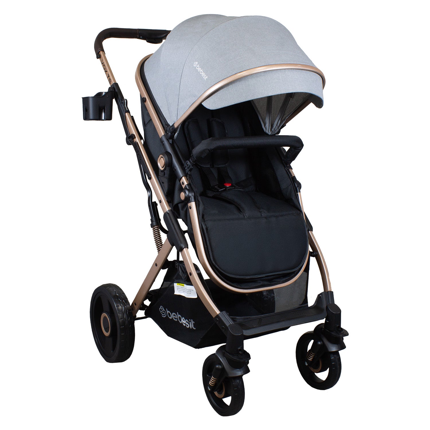 Coche Cuna Travel System Vox Gold Gris Bebesit