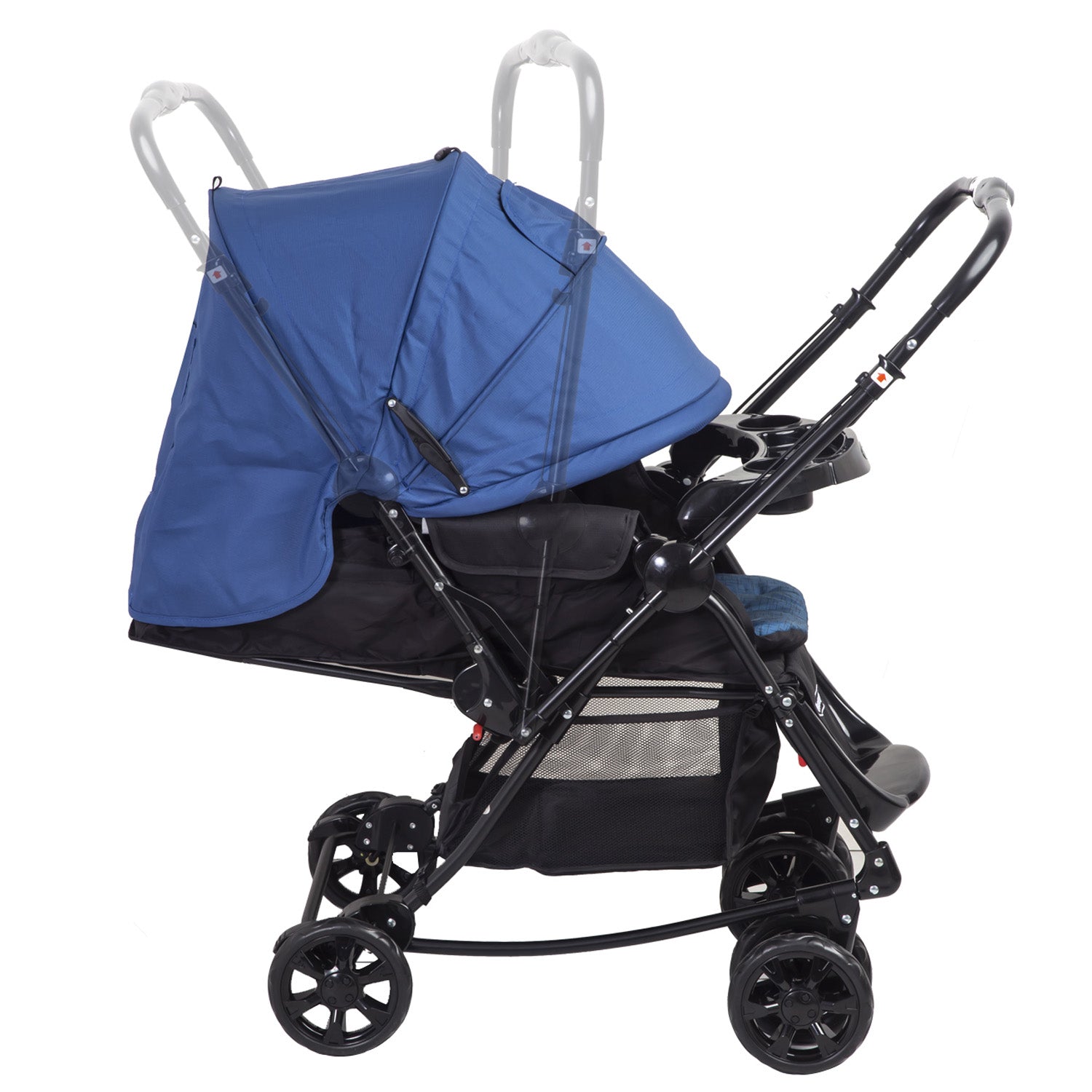 Coche Cuna Paseo Balancin SX Azul