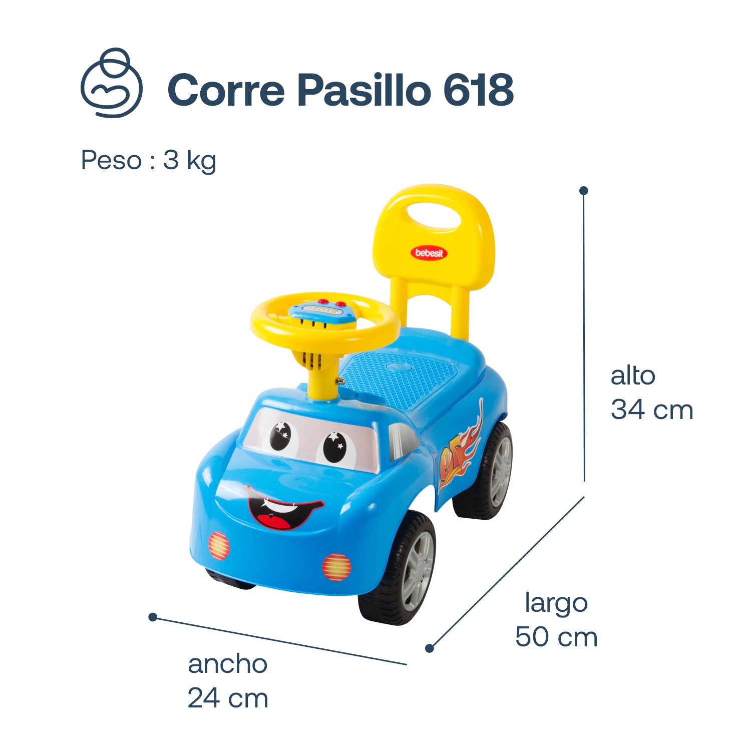 Corre Pasillo 618 Azul