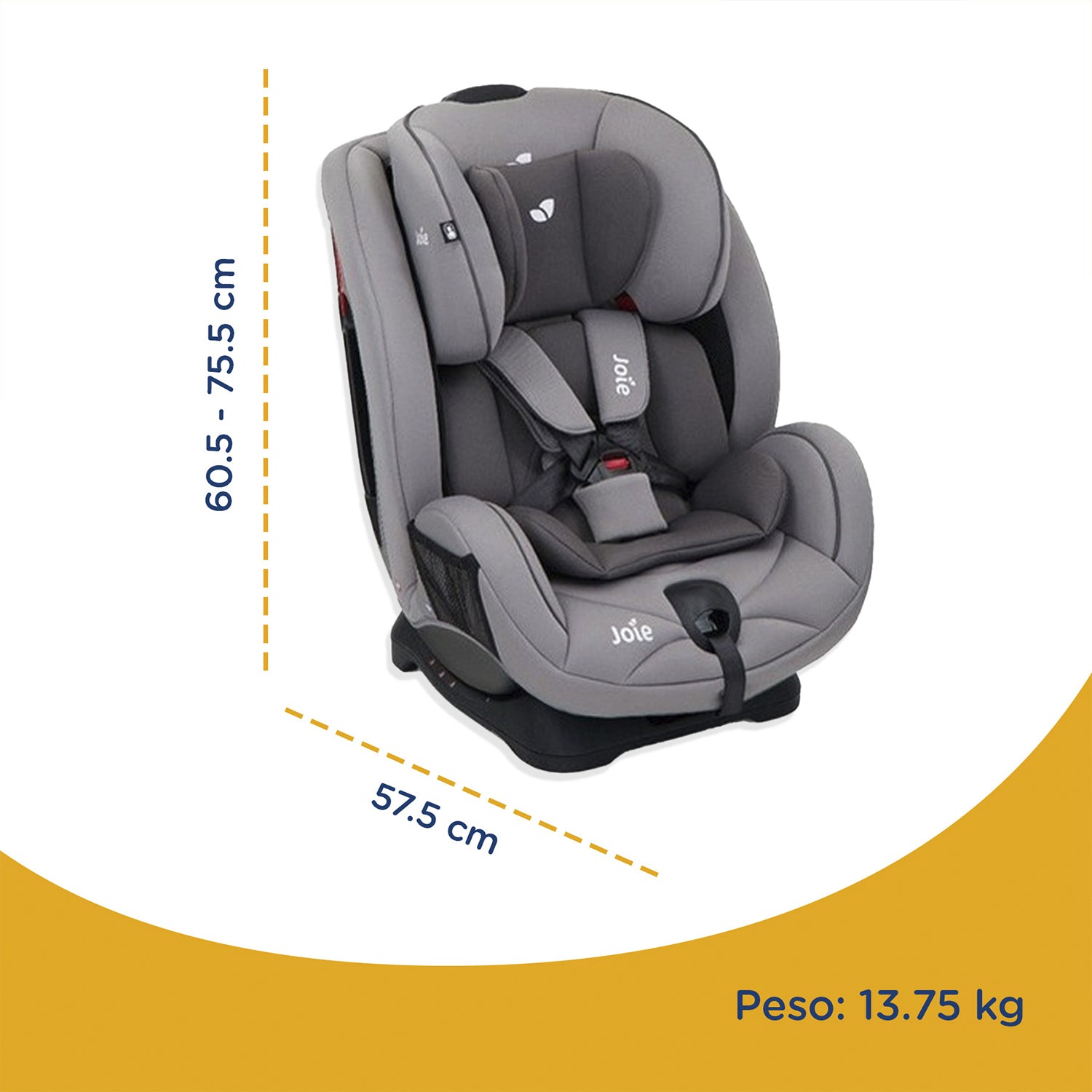 Silla de Auto Convertible Stages Gray Flannel