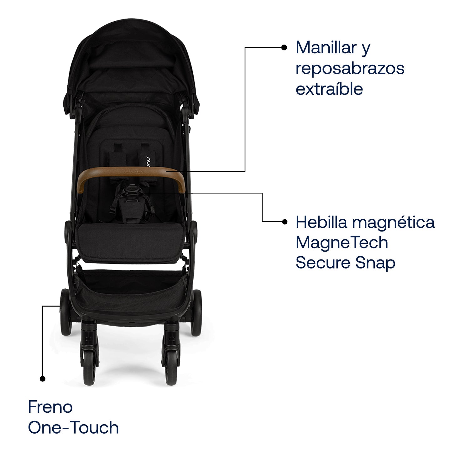 Coche de Paseo TRVL Negro