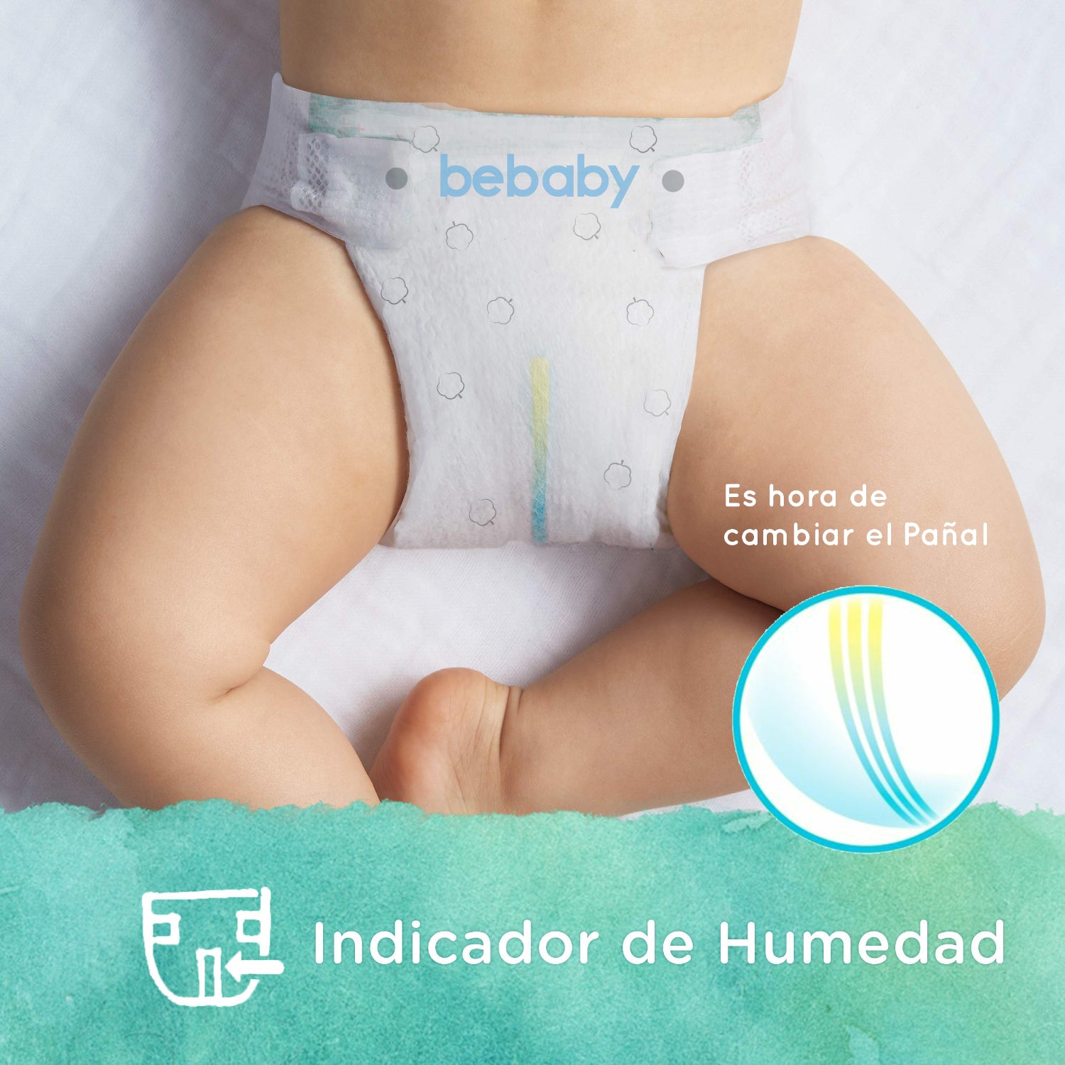 Pañales BeBaby Premium By Bebesit M 80u Hipoalergénico