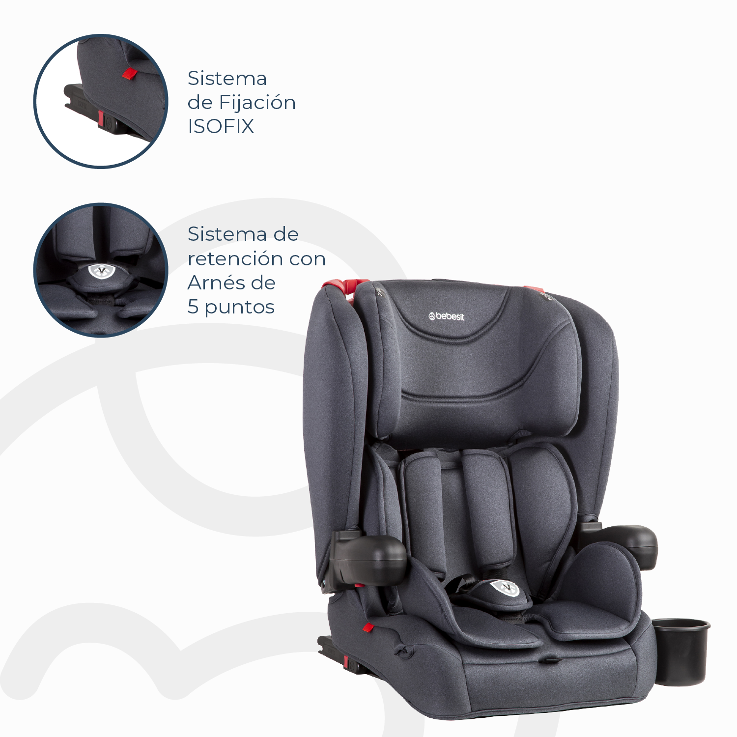Silla de Auto Butaca SmartFix Isofix Negro