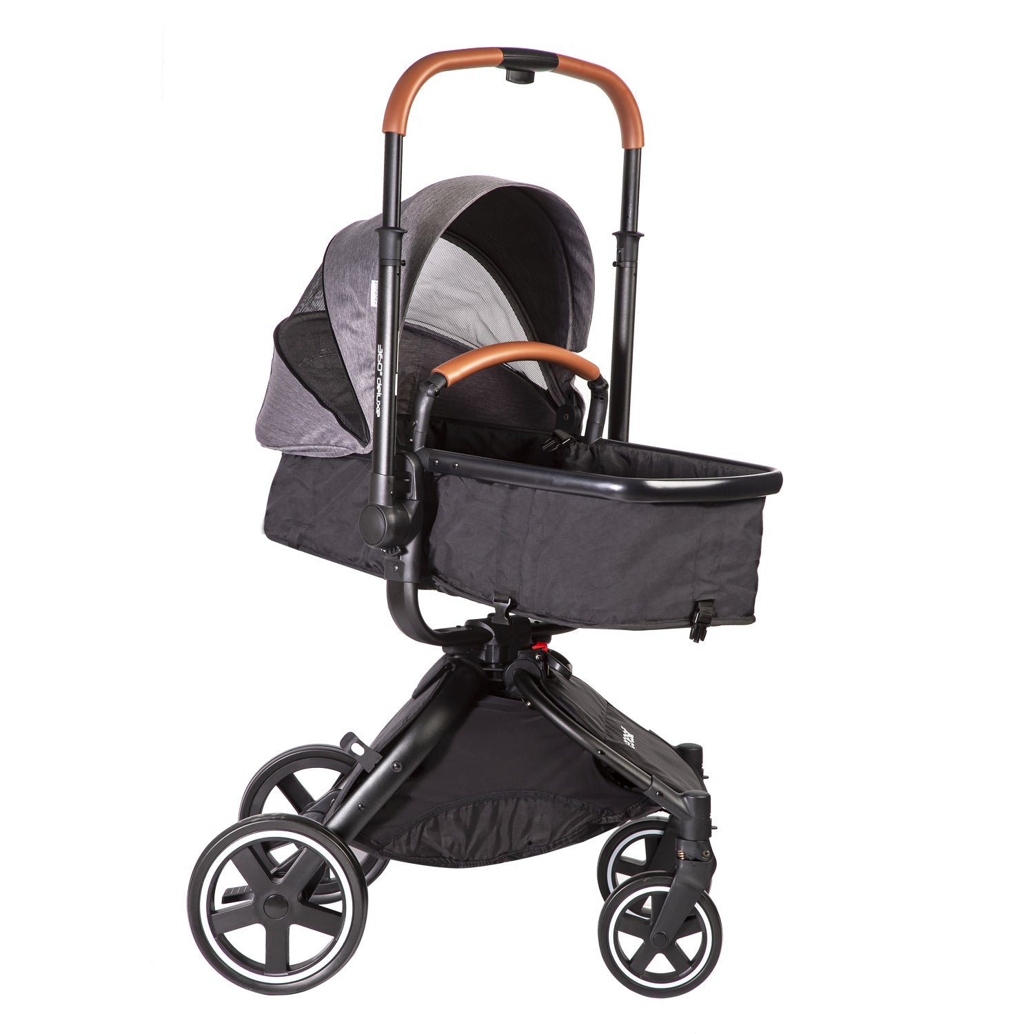 Coche Cuna travel system Deluxe 360° SX Gris