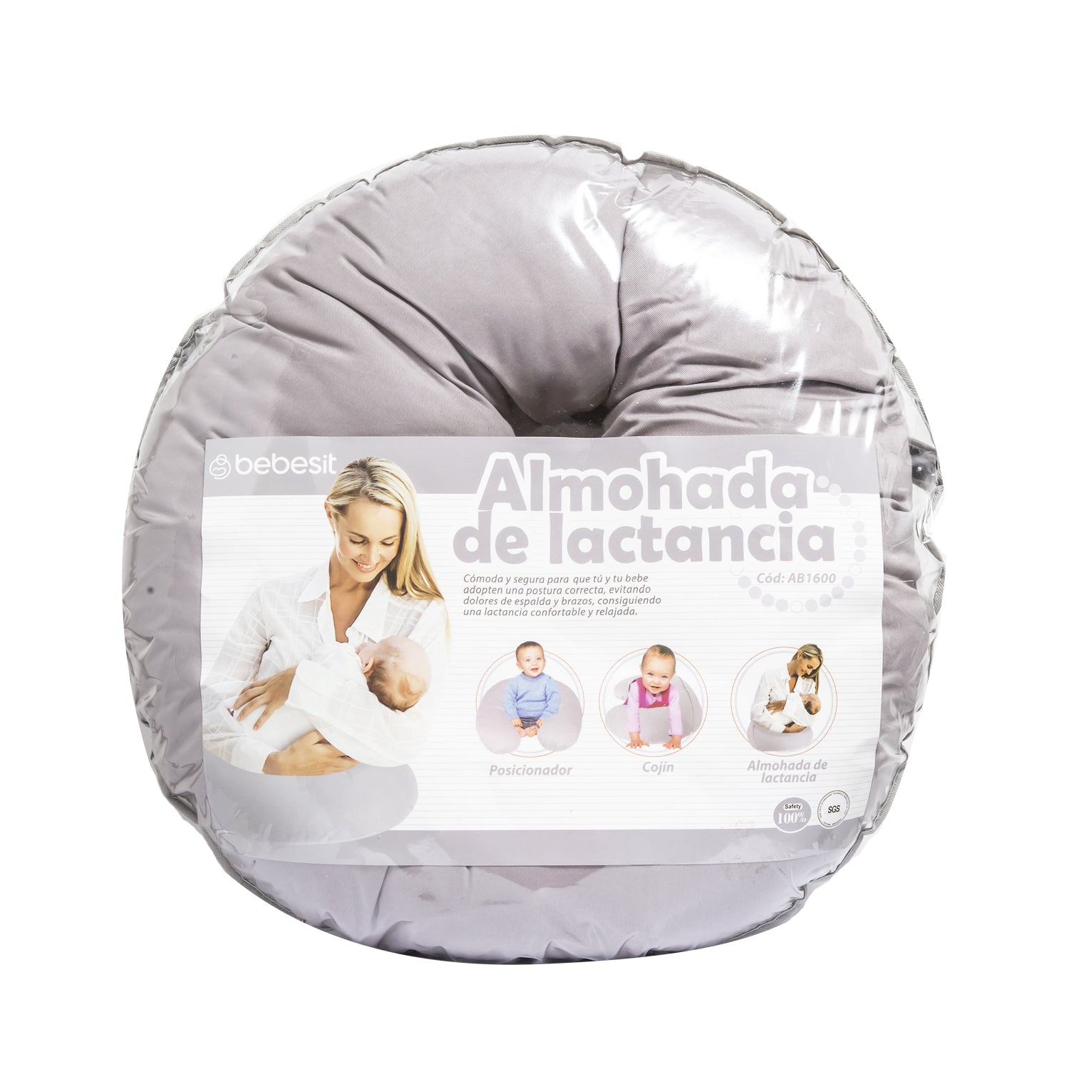 Cojin de Lactancia Gris