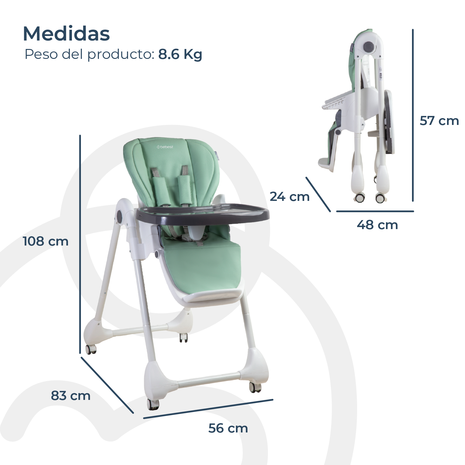 Silla de Comer EasyFeed Verde
