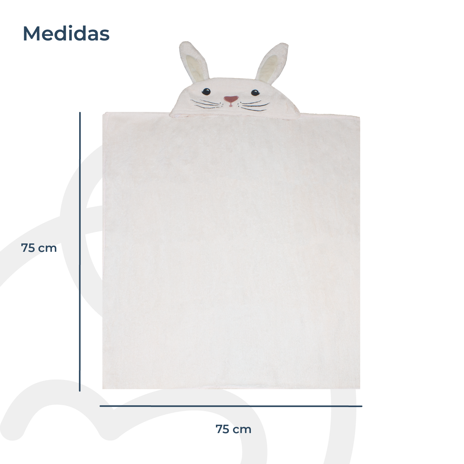 Toalla Capucha Conejo Bebesit