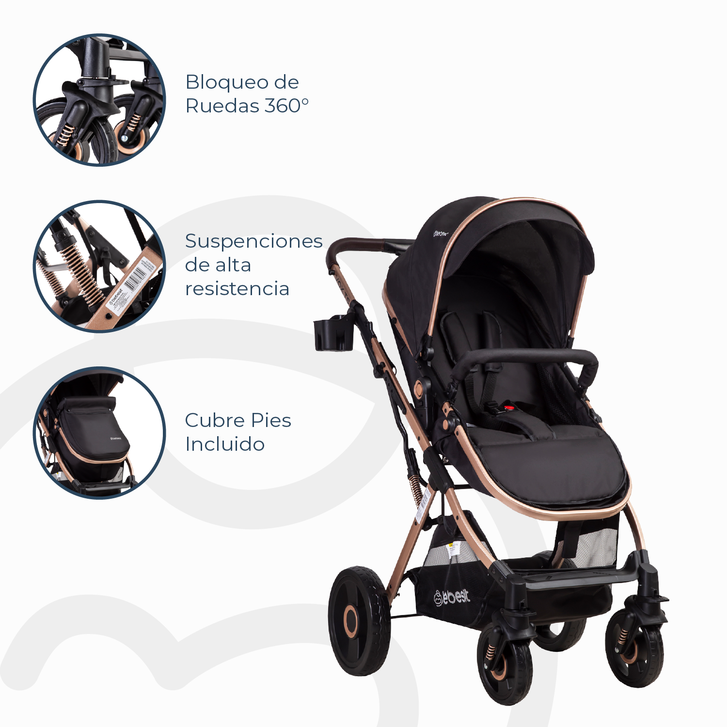 Coche Cuna Travel System Vox Gold