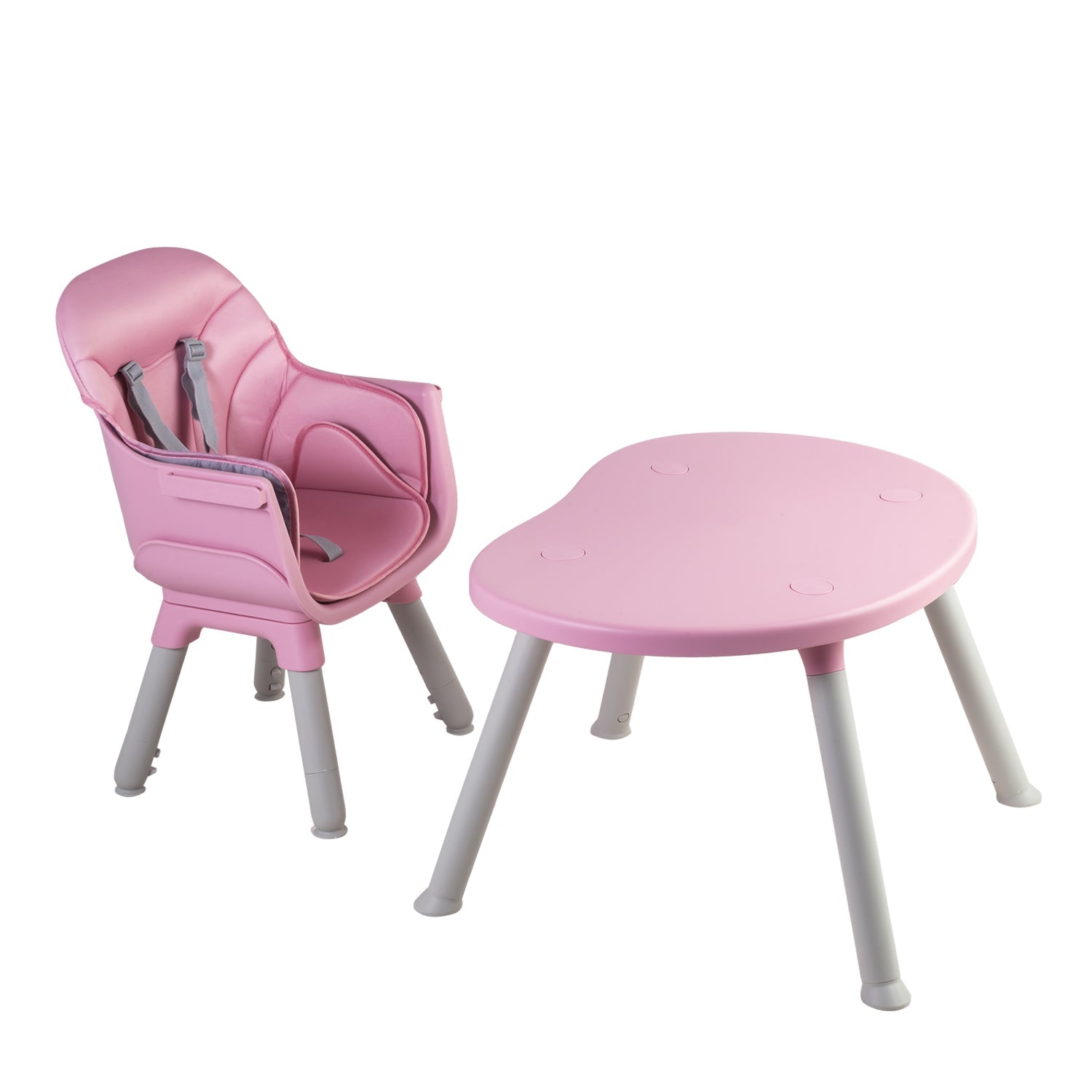 Silla de Comer Baby Desk 4 en 1 Rosado